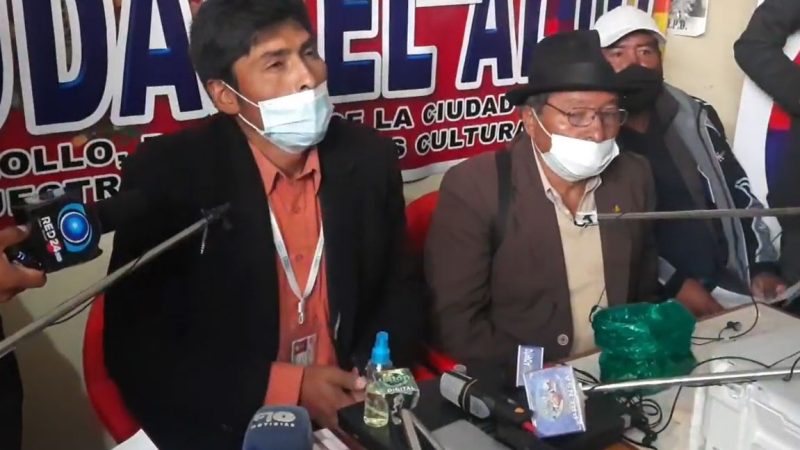 Comité Cívico de El Alto advierte con movilizaciones contra el decreto de la vacunación