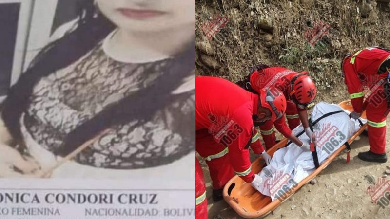 Encuentran el cuerpo de Verónica Condori, joven desparecida en Caranavi el 2 de mayo